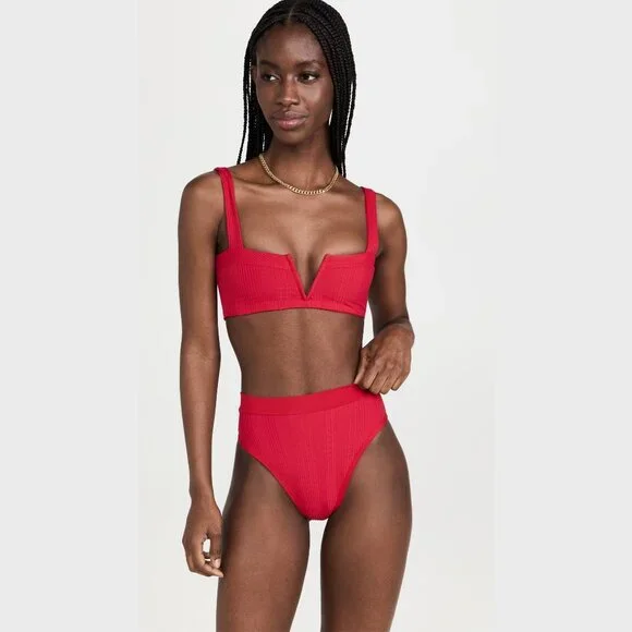 LSPACE Lee Lee Bikini Top Lipstick Red Shopbop - Picture 4 of 5